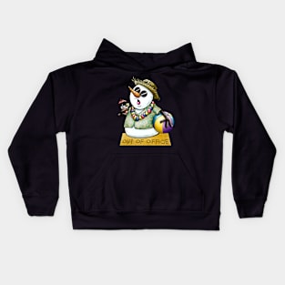 Hawaiian Snowman Kids Hoodie